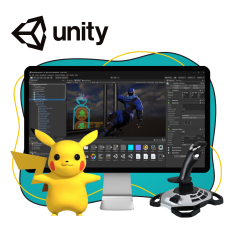 Мир игр на Unity 2D на популярном движке + AI-помощники - КИБЕРшкола программирования для детей, компьютерные курсы для школьников, начинающих и подростков - KIBERone г. Качканар