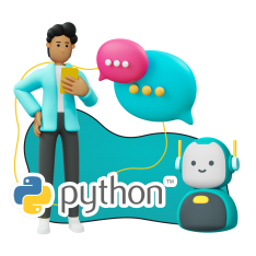 Умный чат-бот на Python - КИБЕРшкола программирования для детей, компьютерные курсы для школьников, начинающих и подростков - KIBERone г. Качканар