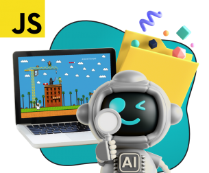 Язык программирования JavaScript + AI. Проектное обучение + геймификация + AI-помощники - КИБЕРшкола программирования для детей, компьютерные курсы для школьников, начинающих и подростков - KIBERone г. Качканар